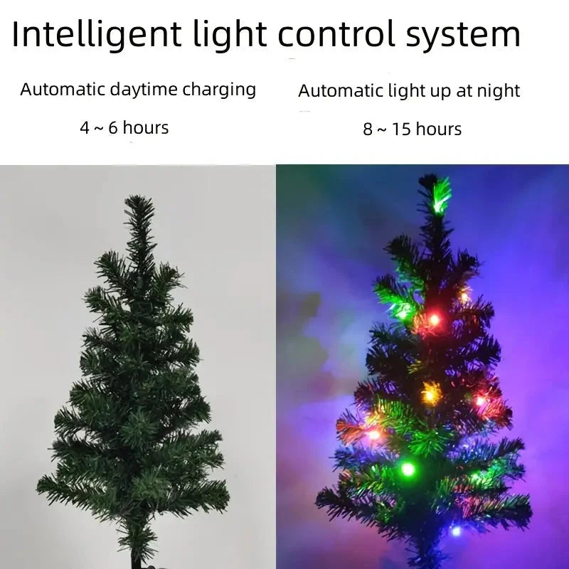 2-Pack: Waterproof Solar Christmas Tree LED Light