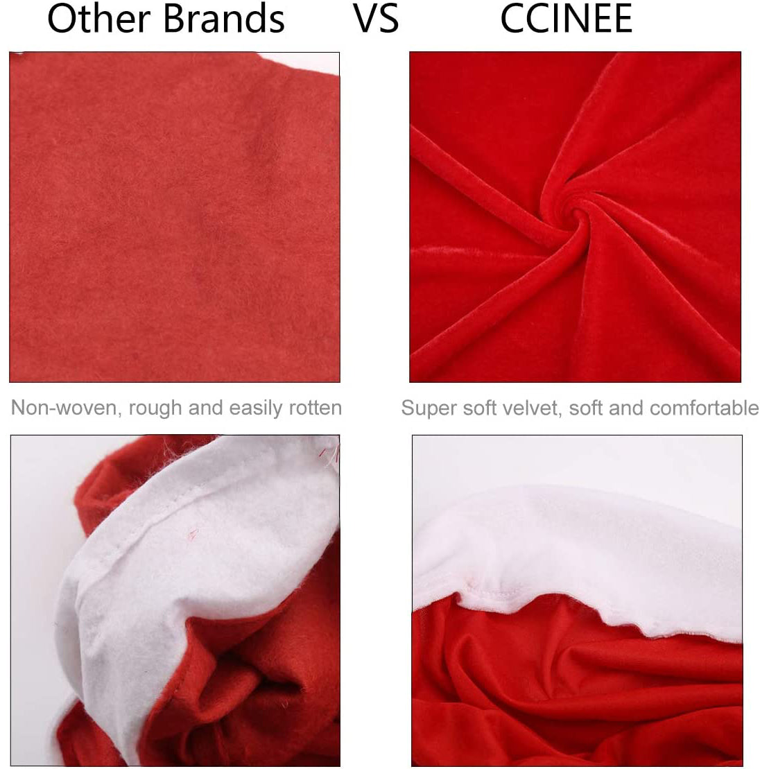 2-Pieces: Red Hat Dining Chair Slipcovers
