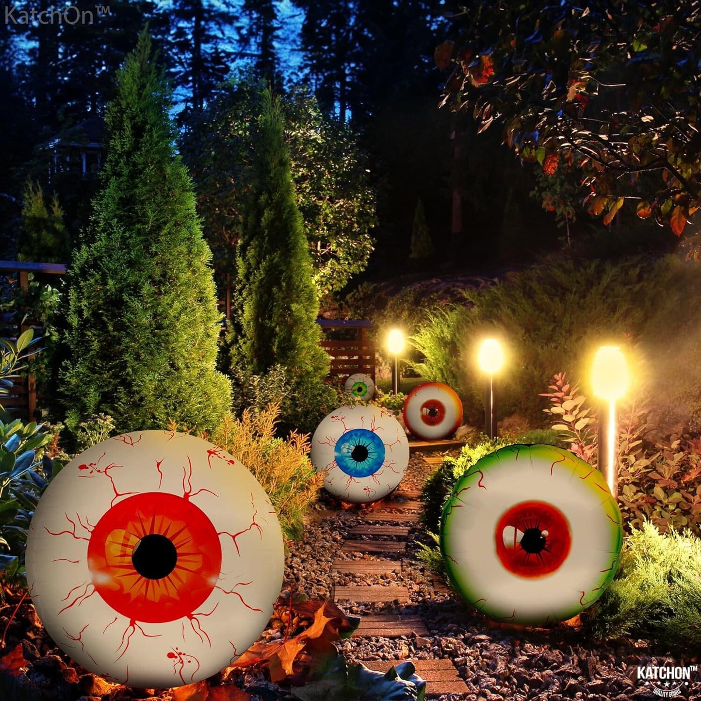 12-Pack: 22 Inch Halloween Eyeball Balloons