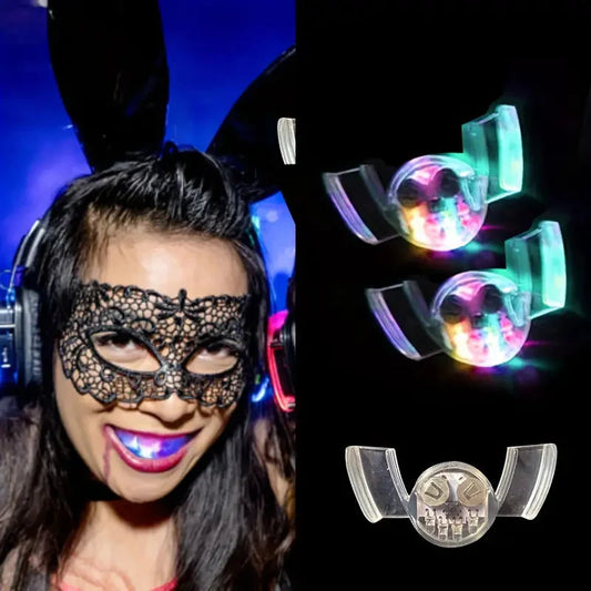 3-Pack: Flashing Mouth Glow Tooth Funny LED Light