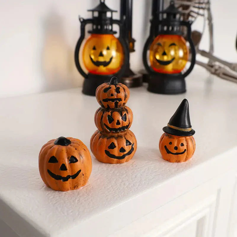 3-Piece: Halloween Pumpkin Decorations