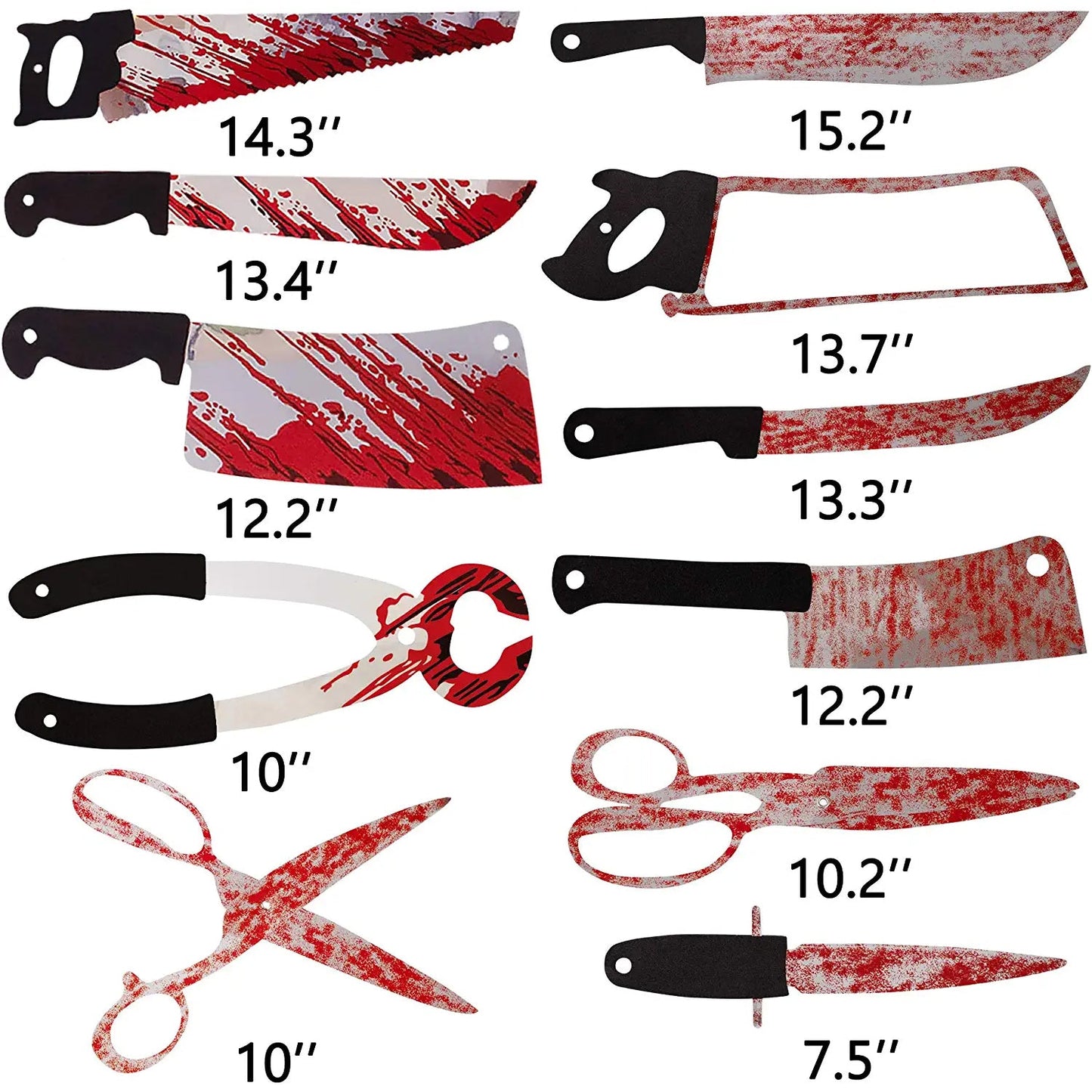 40-Pieces Set: Halloween Moon Ship Bloody Wreath Banners