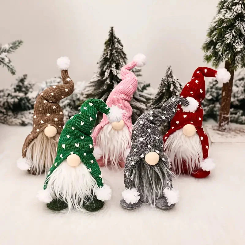 5-Pack: Christmas Gnome Plush Doll