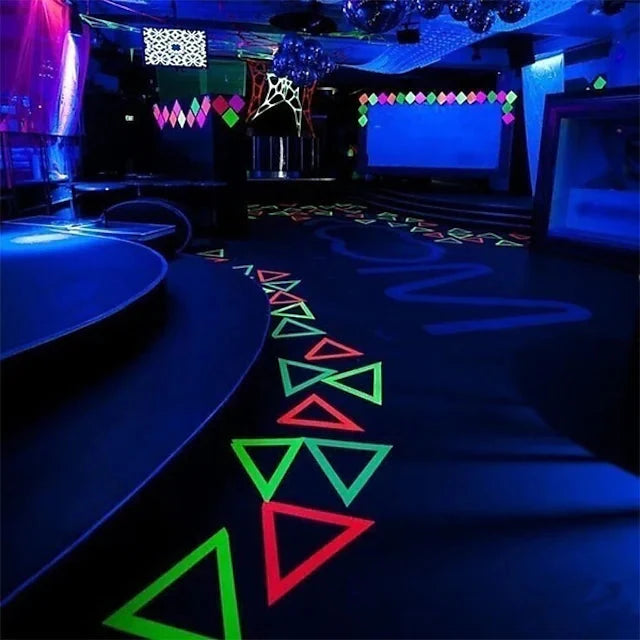 6-Pack: UV Gaffer Fluorescent Party Tape Blacklight Reactive Glow In The Dark Tape