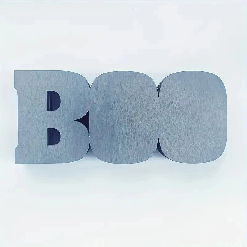 Wooden 3D Halloween Letter Shaped LED Light